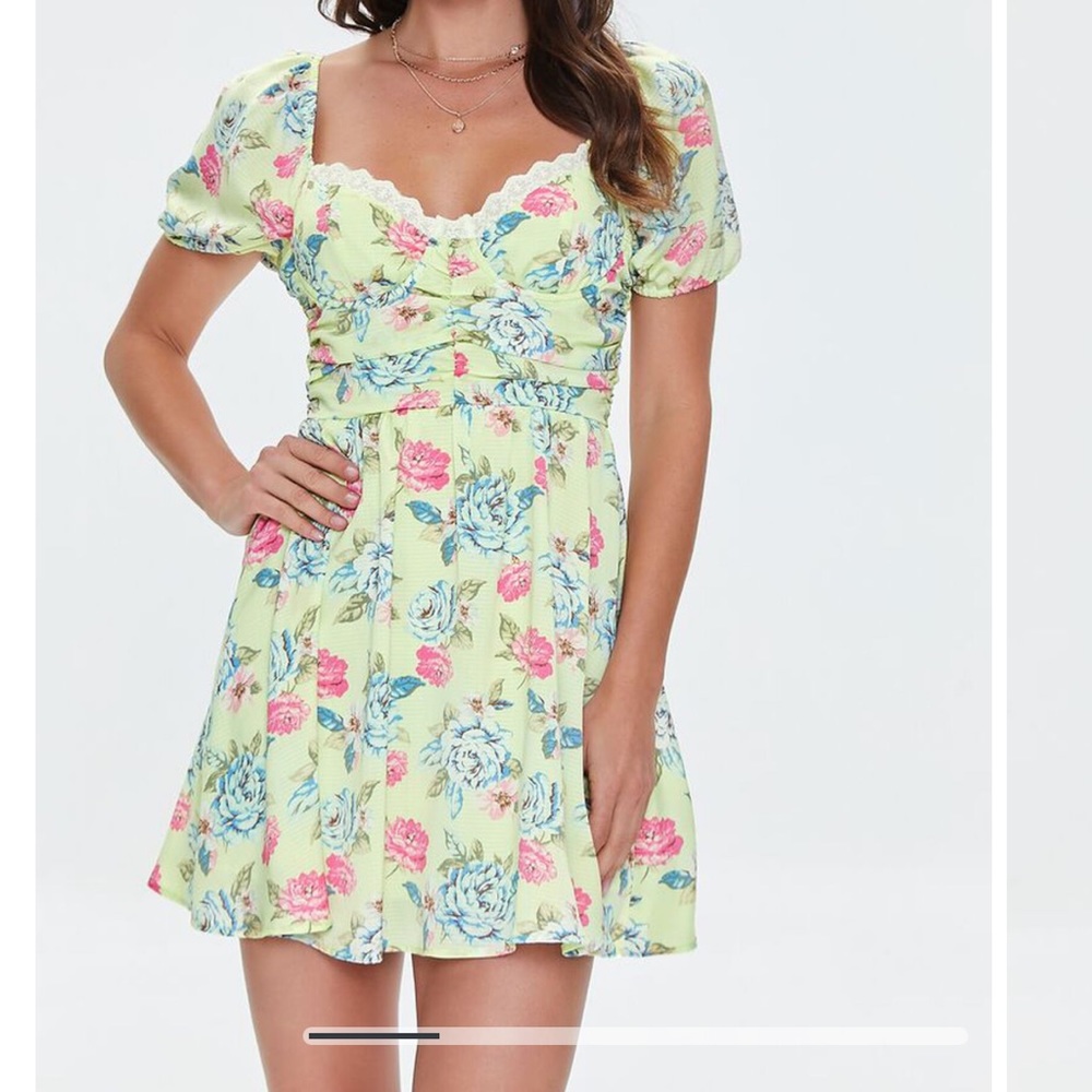 Forever 21 Floral Print Mini Dress